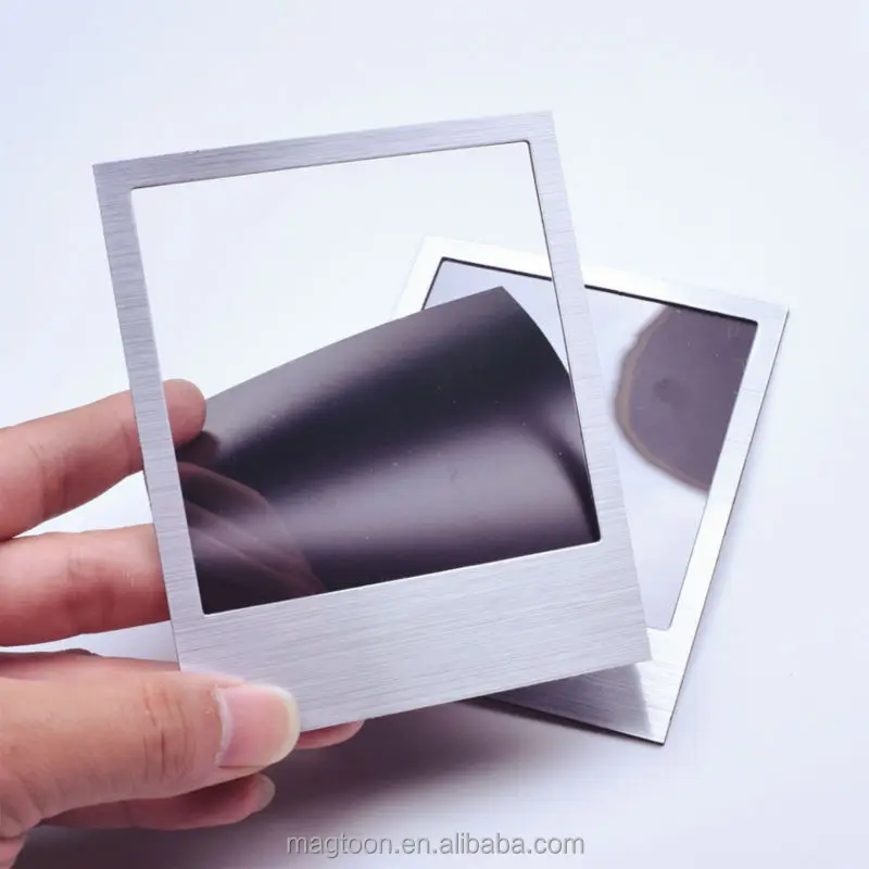 Wholesale mini aluminum alloy magnetic picture frame, rubber magnetic picture frame