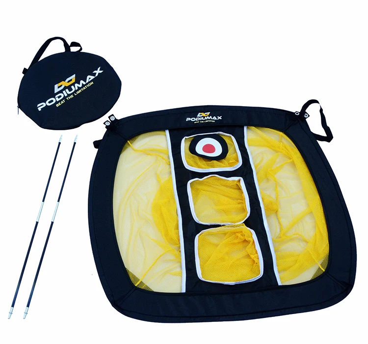 Outdoor practice golf net W67cm*H65cm*D70cm square golf chipping net with target goal fabric golf chipping net