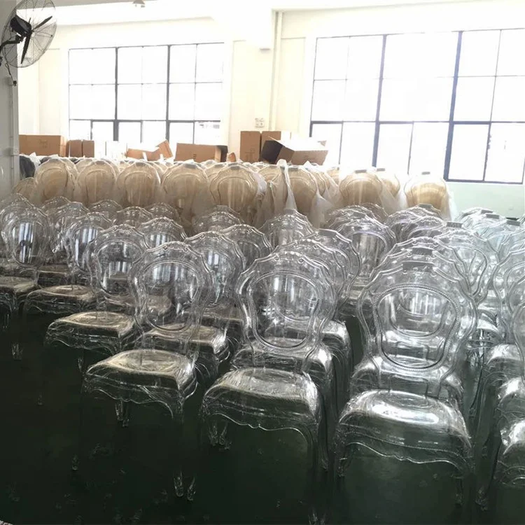Modern Design Acrylic Dining Chair for Weddings Banquets Wholesale Home Furniture Apartments Homes Light Feature Home Bars Halls