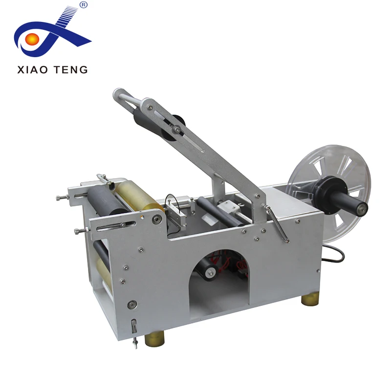 XT-50 высококачественный Полуавтоматический Круглый аппликатор для маркировки бутылок, машина для маркировки бутылок с водой