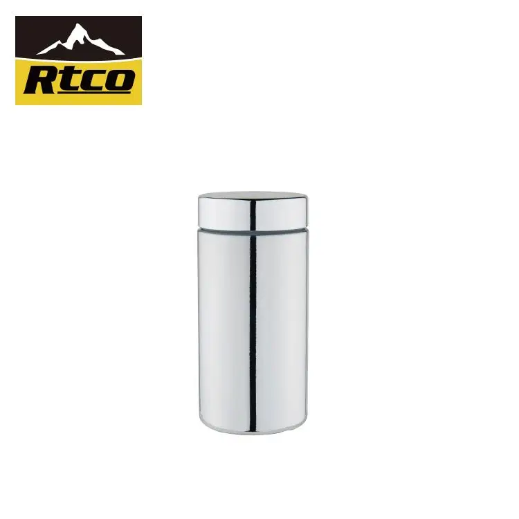RTCO HDPE Silver Chromed Protein Powder Supplement Packaging Bottle