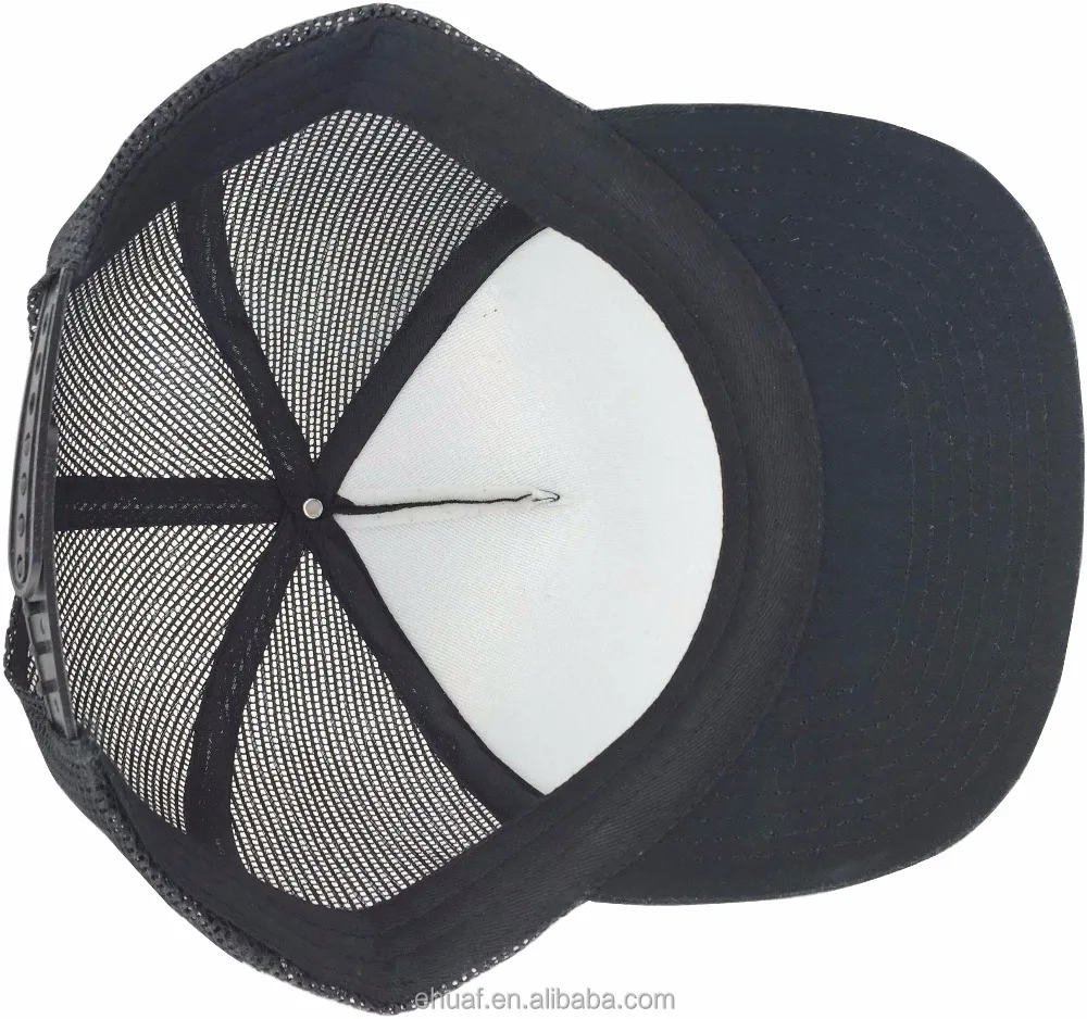 Promotional hip hop snap back flat bill foam and mesh blank cap style hat