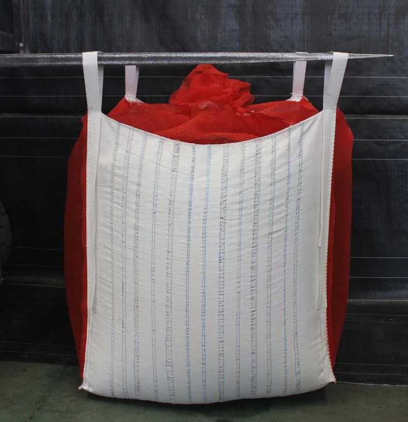 FIBC bag packing for onion and potato with Breathable fabric high resistance quality safety fator 5:1