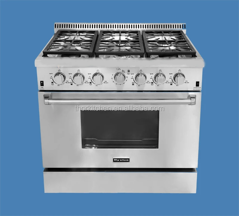 stainless steel high end mobile gas range