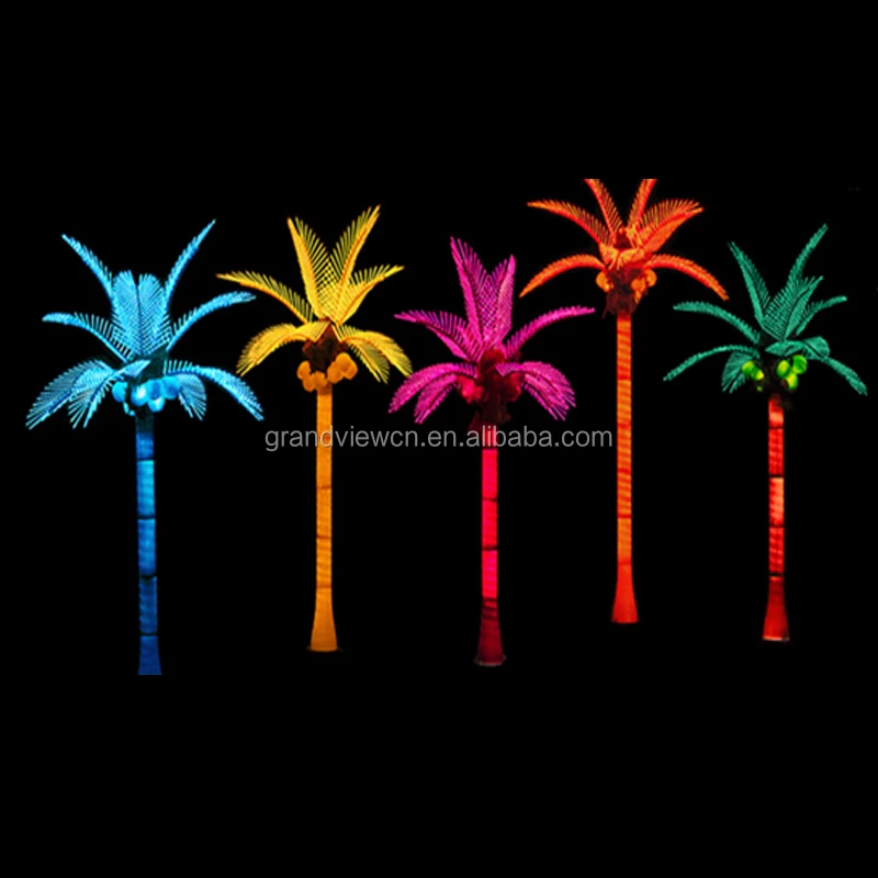 Outdoor christmas artificial led coconut plam tree light