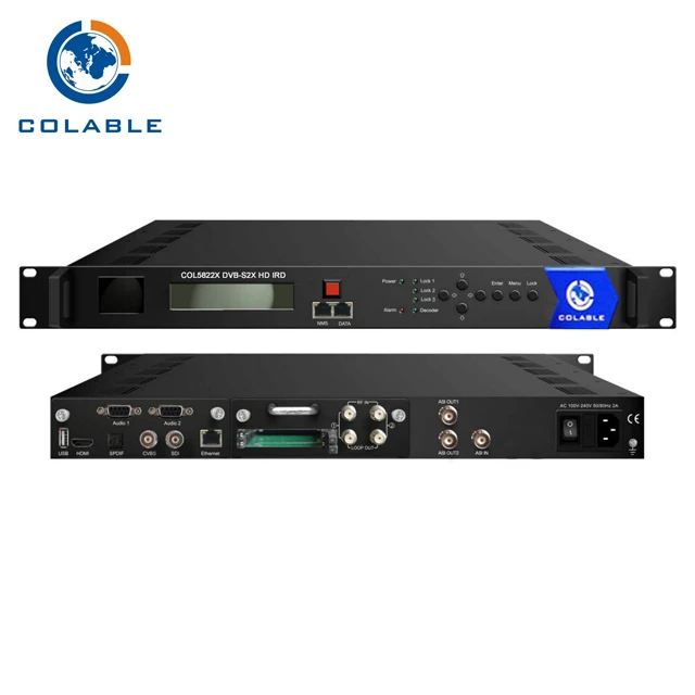 Мощный HD декодер H.265 декодирование DVB-T DVB-S2 to SDI HD IRD COL5822X