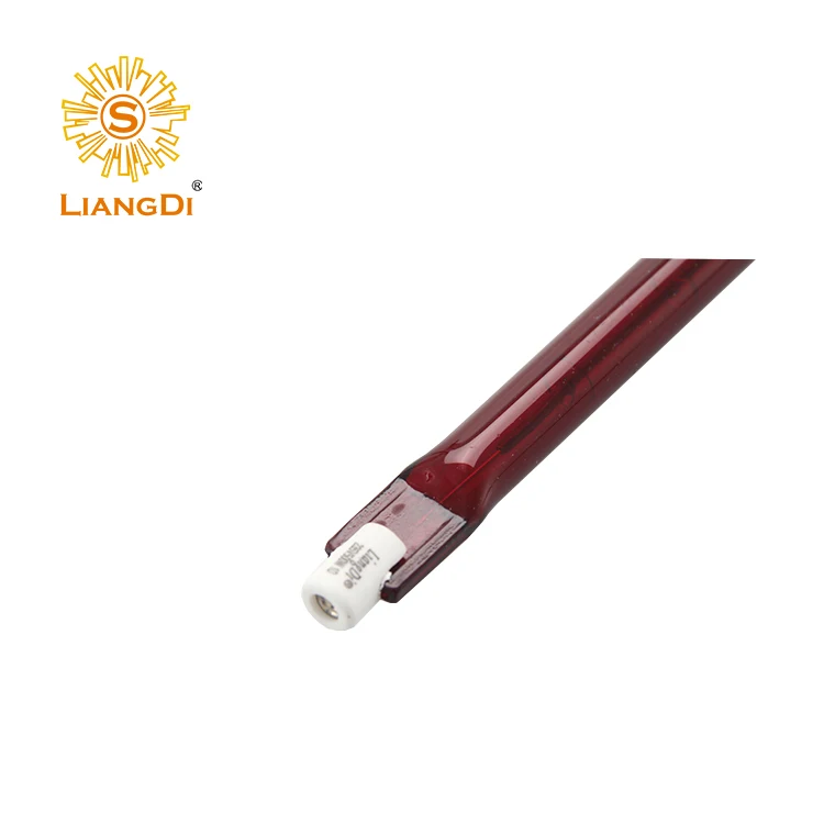 Long lifespan shortwave ruby infrared lamp quartz heating element 110V