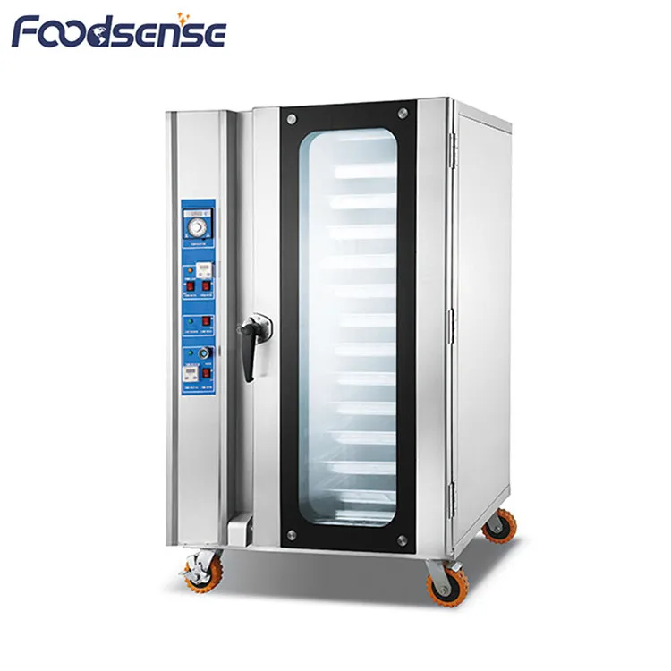 CE Certification Commercial High Efficiency 12.8KW Baking Cake Convection Ovens With Steamer