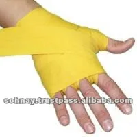 Boxing Cotton Hand Wraps Hand Protections Custom Logo Printing Elasticated Cotton Quick Boxing Hand Wraps with customized logos