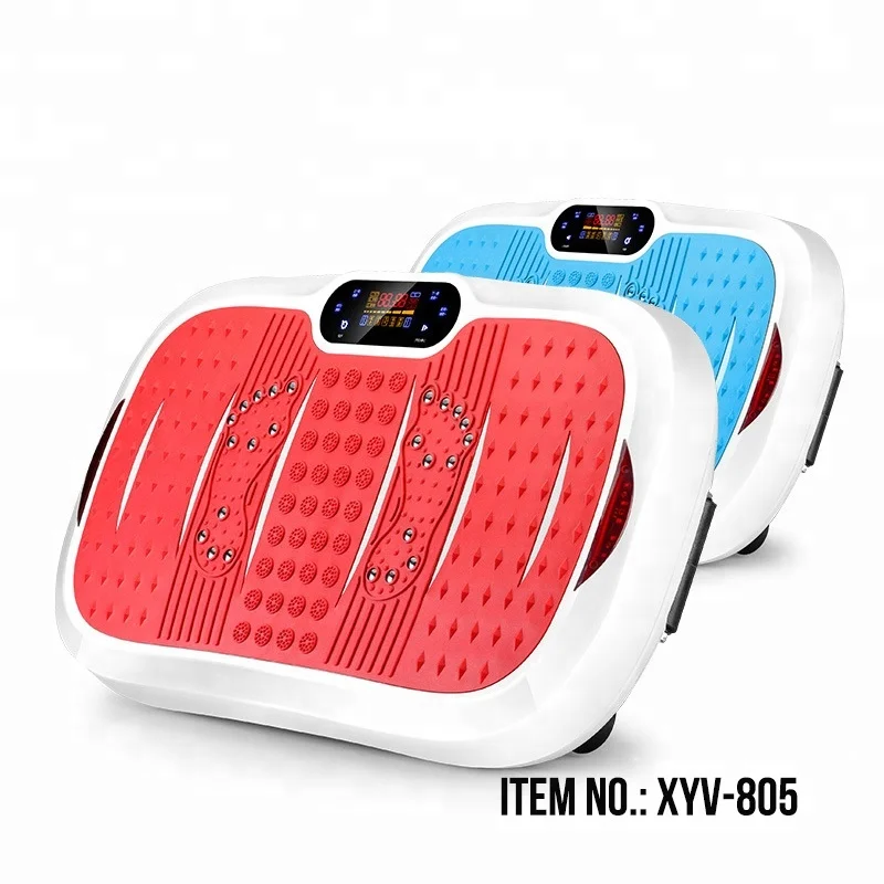XYV-805 wholesale home exercise 200w LED display remote control 99 levels oem body vibration plate fitness crazy fit massage