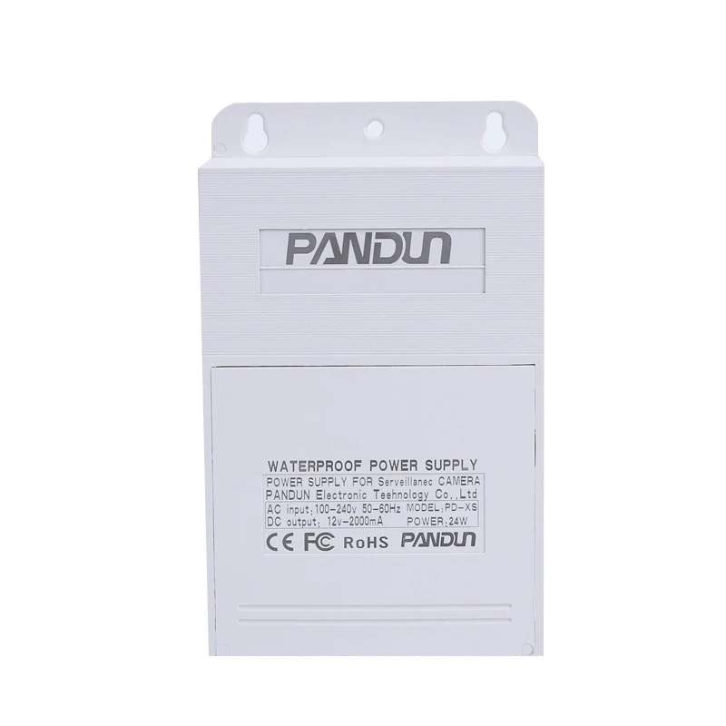 PANDUN regulated power supply box for CCTV security Camera seourity monitoring waterproof box