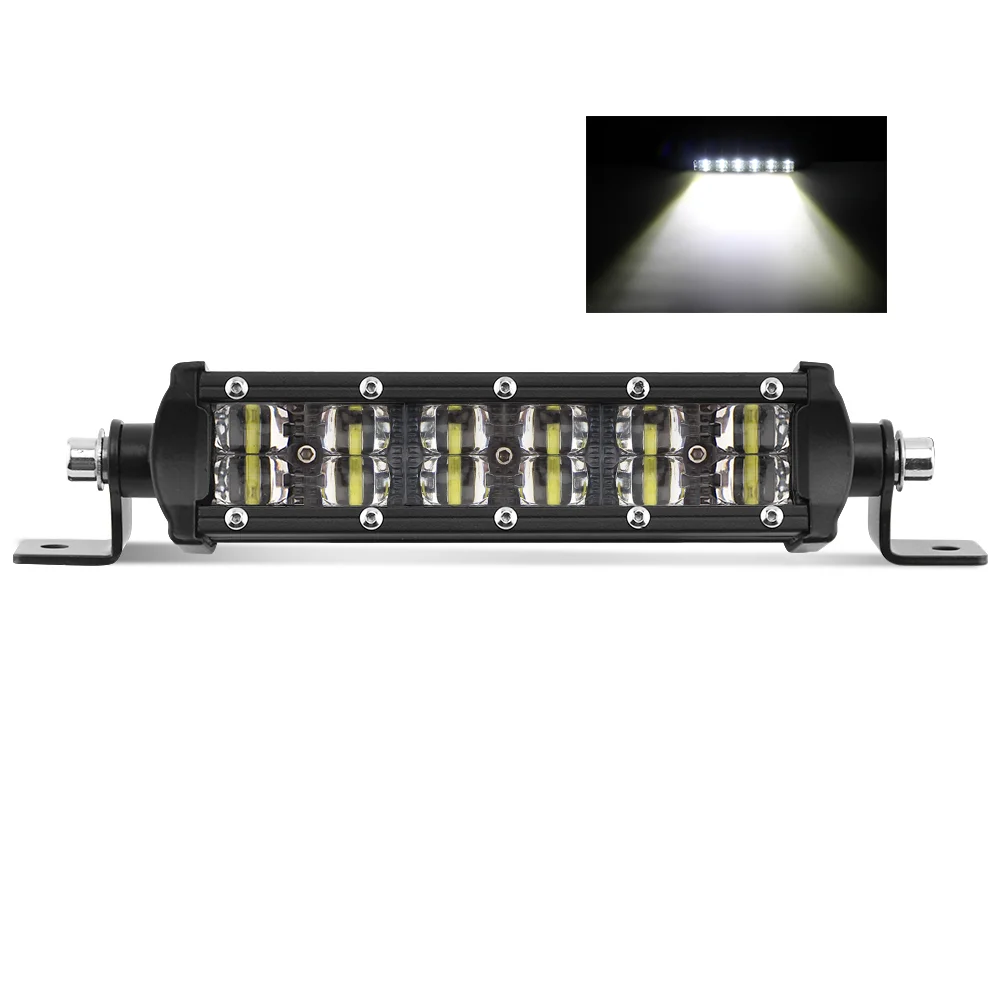 Система автоматического освещения, двухрядный Новый отражатель 6D, 8 дюймов, 36 Вт, для внедорожника, грузовика, светодиодная световая балка