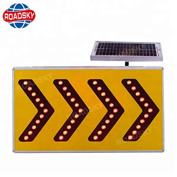 Blue Round Aluminum Led Highway Signs Safety Road Warning Sign