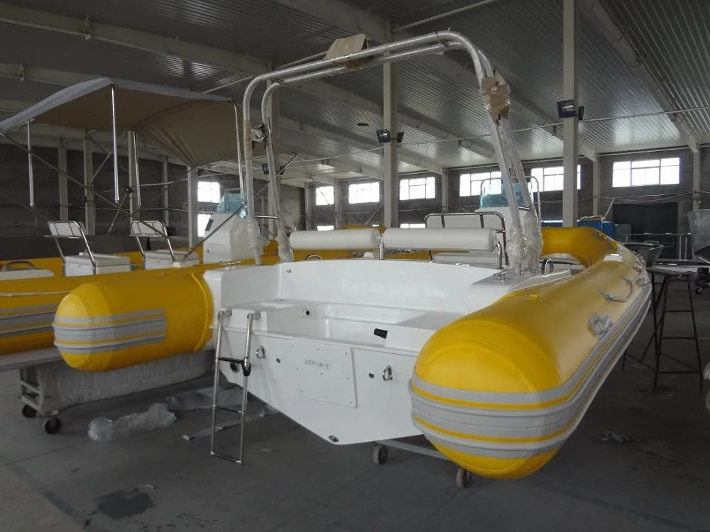 Luxury BIG  Rigid hull fiberglass hull  inflatable rubber boat rib dinghy  boats