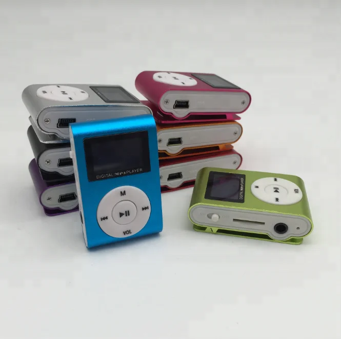 Hot sell Mini Clip USB MP3 Music Media Player / LCD Screen Clip USB MP3