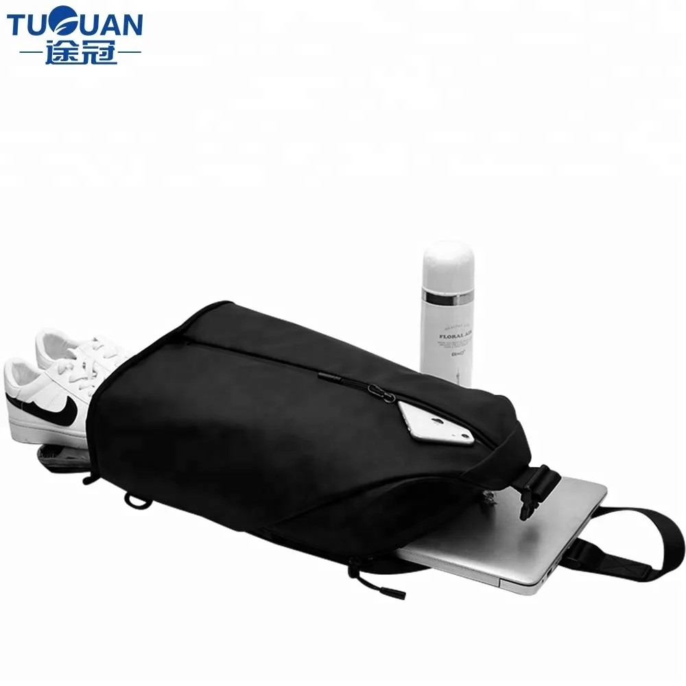 
TUGUAN In Stock Men Waist Bag with Shoe Compartment men sling bag sport waist bag 