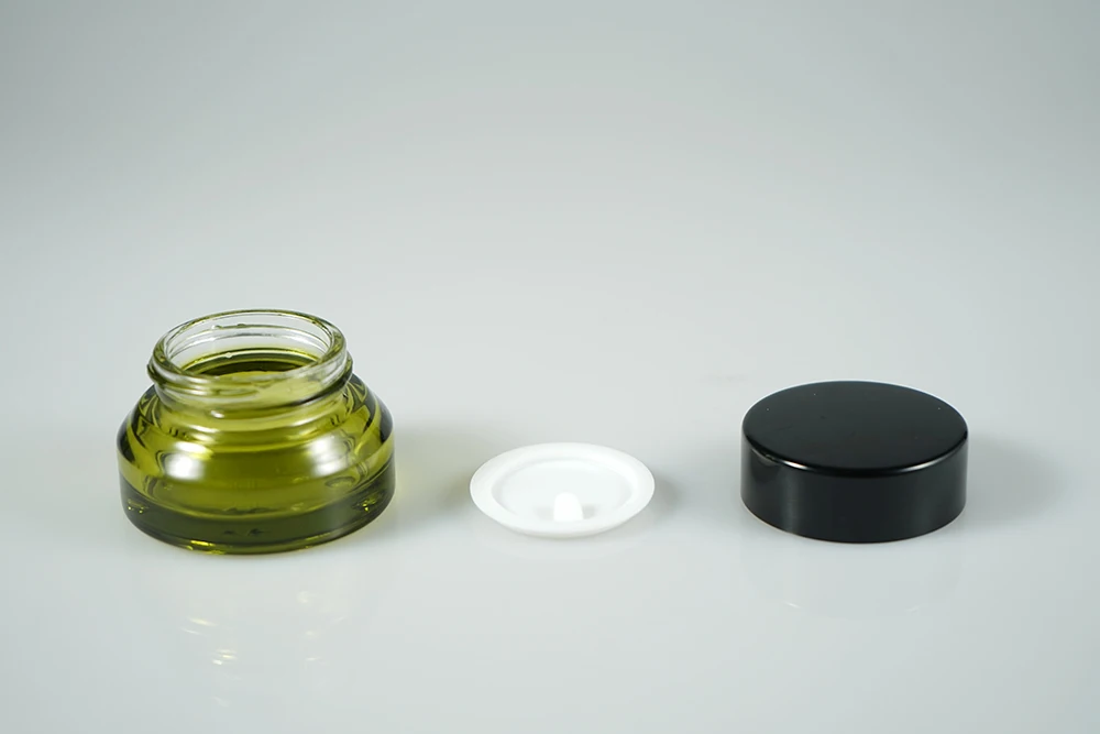 15g 30ml 50g glass cream jar with screw lid / lotion cream container for sugar scrub, body butter, lip gloss, powder, balm