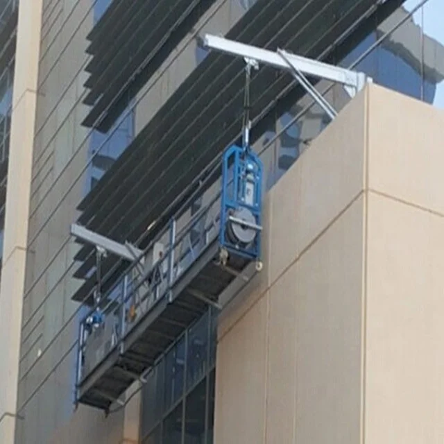 
high-rise building glass wall maintenance equipment of suspended platform 