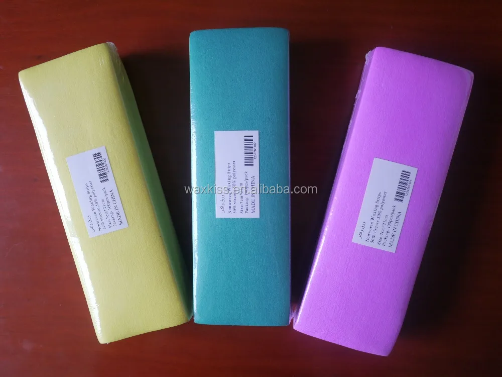 factory direct muslin epilating waxing strips , hair removal Non-woven strips paper depilatory beauty disposables