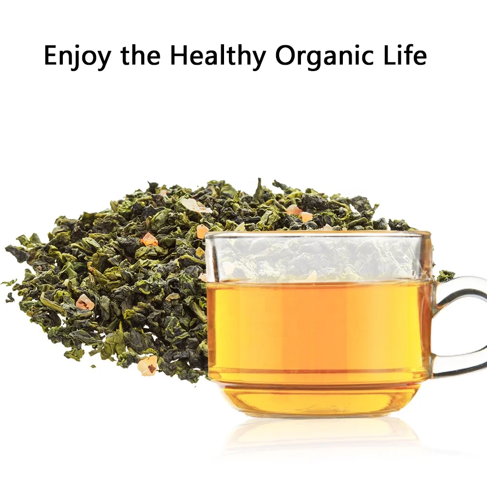 OEM EU Standard Organic Bulk Custom Tea Peach Oolong Tea Blend Blended Flavored Loose Leaf Fruit Tea