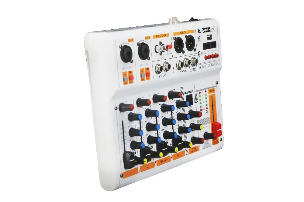 High Quality Mini 4 Channel Sound Mixer Console USB Audio Mixer