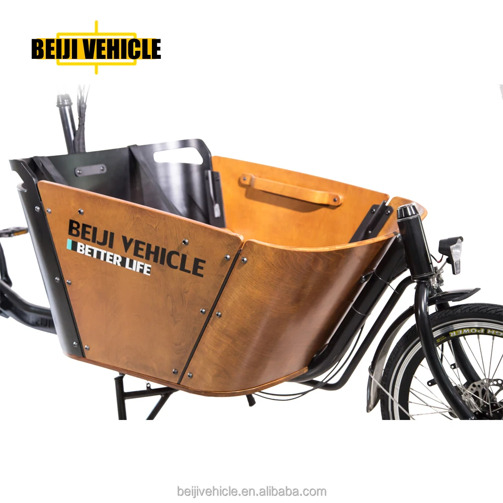 CE shopping Danish bakfiets electric 2 wheel heavy duty bicycle cargo bike for cargo use