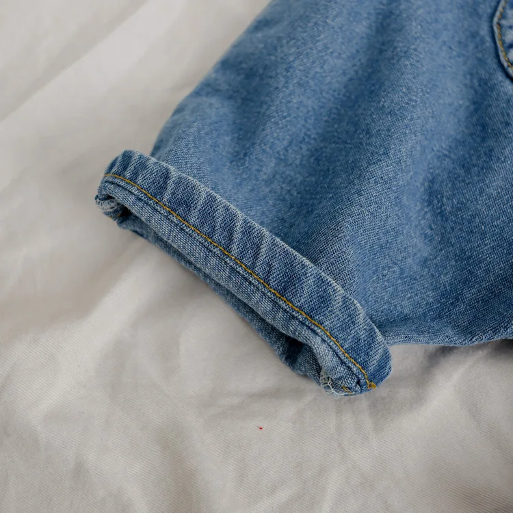 Эксклюзивные детские джинсовые короткие брюки Ivy10004G, модные джинсовые комбинезоны, детские летние брюки