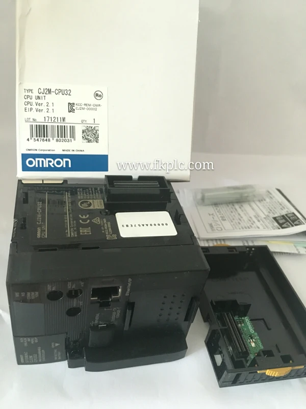 CJ2M-CPU35 PLC programming controller  Good Quality CJ2MCPU35 CPU  PLC Price List Of O mron Product CJ2M   CPU35