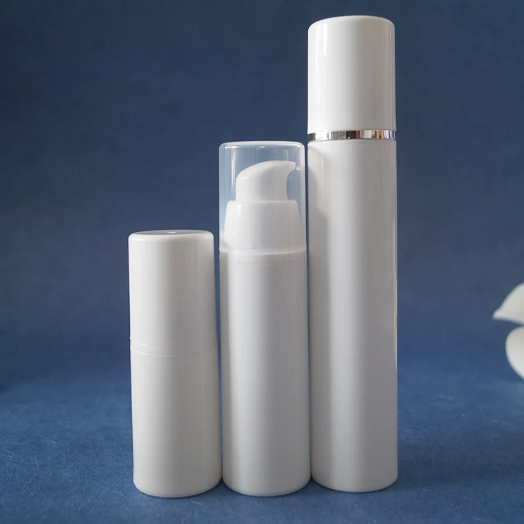 15 мл 30 мл 50 мл Лосьон упаковки белый пластик безвоздушного бутылка с насосом