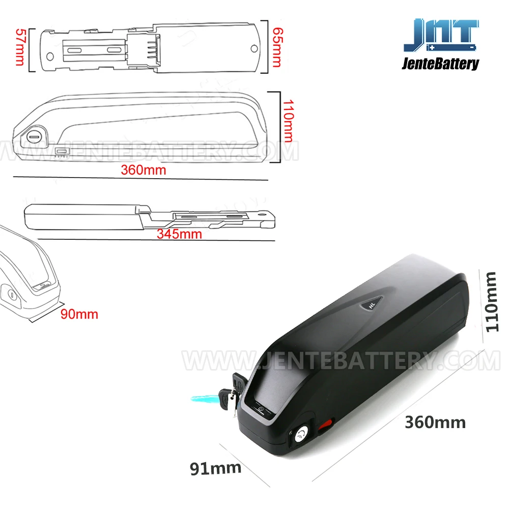Electric ebike hub motor 1000w lithium battery 48V 16AH Hailong batteries with 5V USB