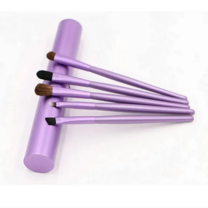 Professional 5pcs makeup brush set for eye makeup Tool kit + Round Tube