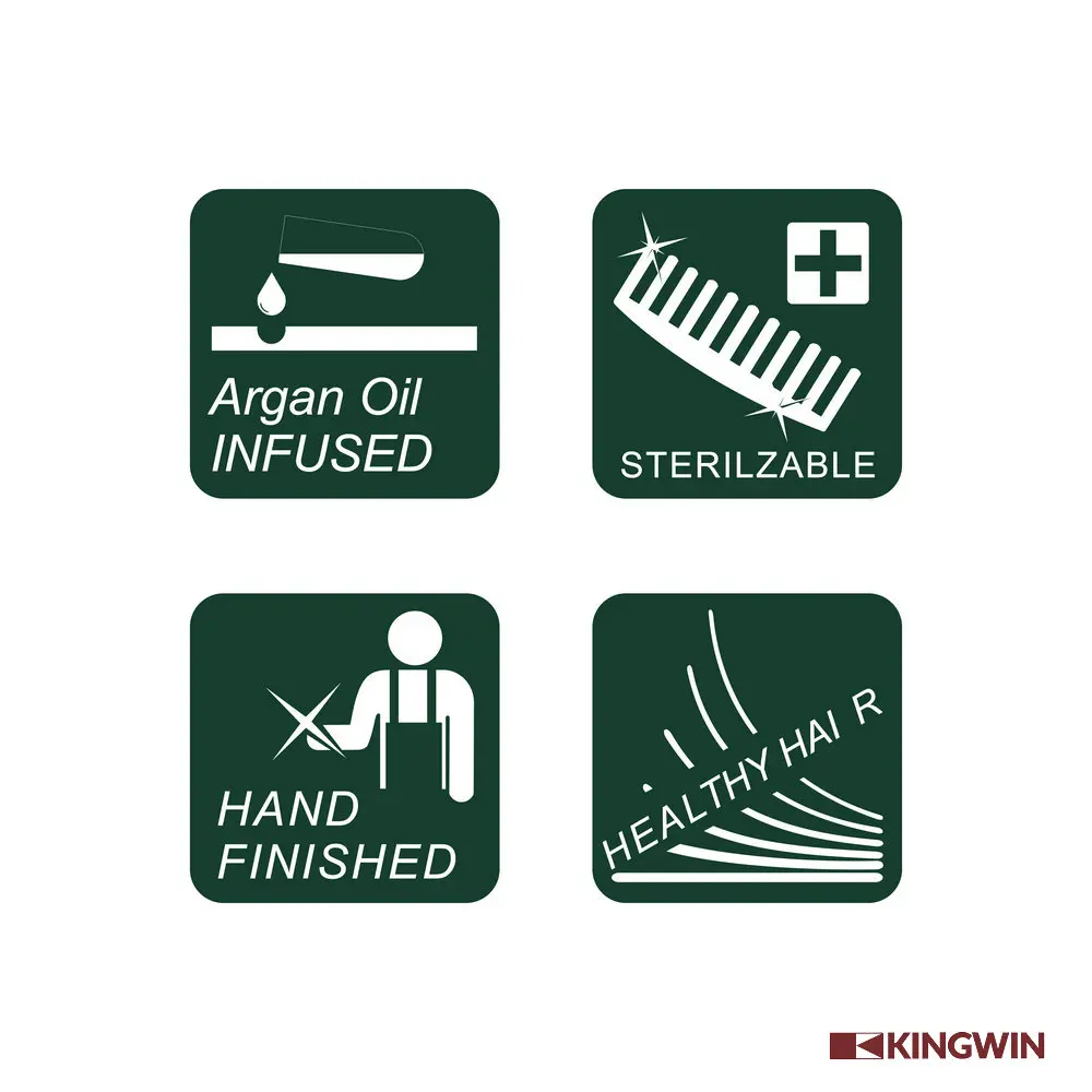 barber salon Fork Comb In 5 Pins Design resistant Heat and chemical Antistatic carbon fiber comb