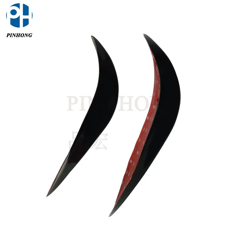 Front / Rear 3D Car Bumper Guard Cover Protector Streamline Anti-rub Crash Strip