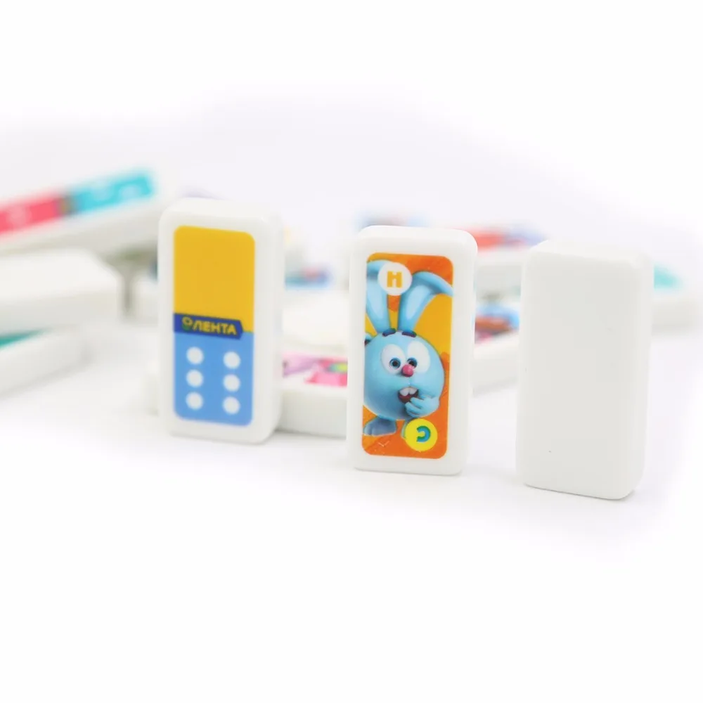 
Wholesale custom popular bulk colored plastic dominoes 100% Authentic Toy 