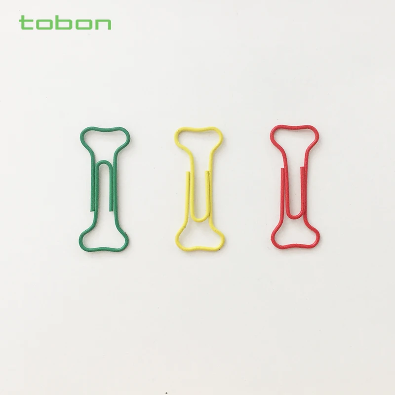 Nickel plated metal paperclips 33mm