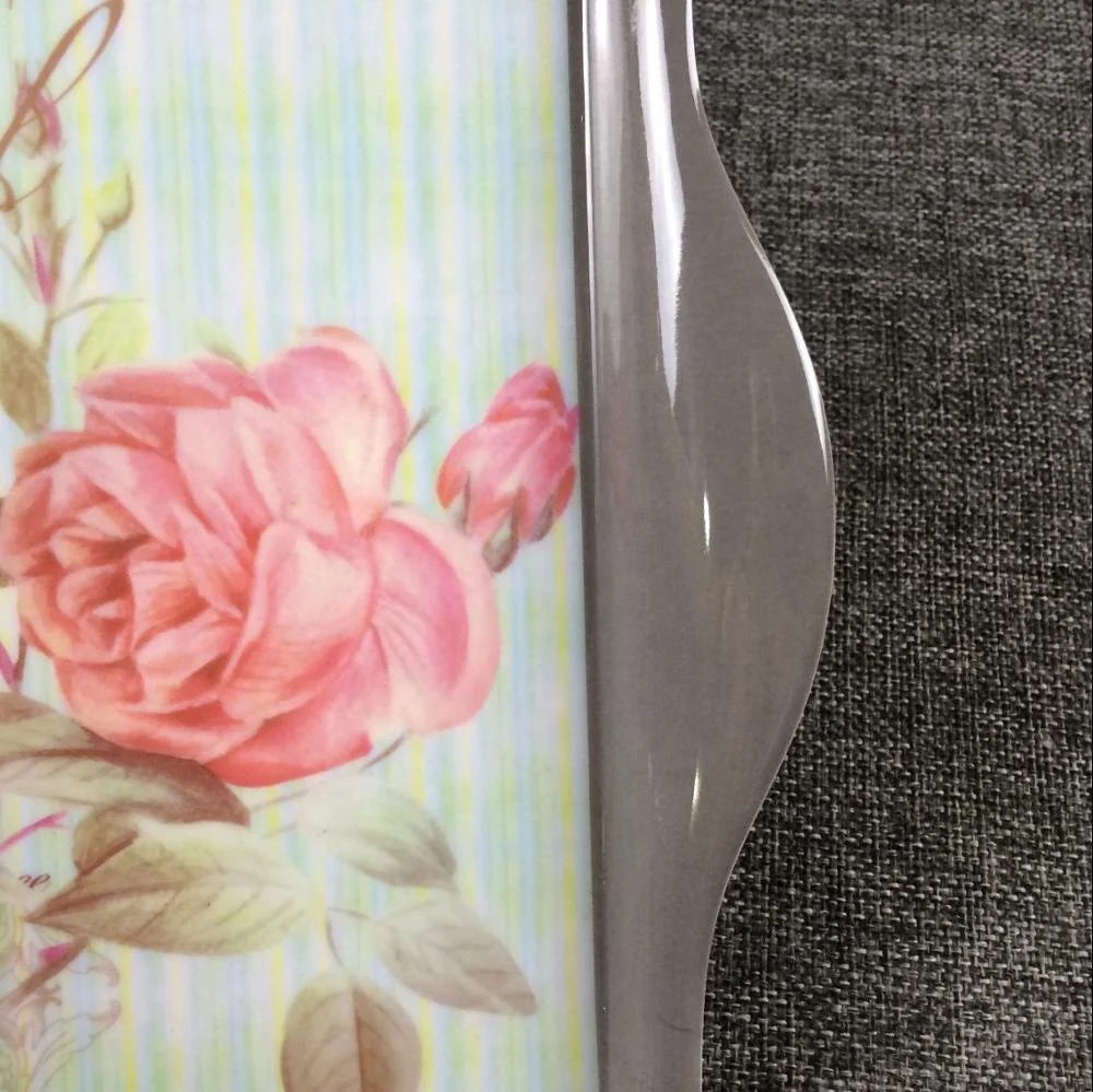 Custom printed food grade plastic serving tray melamine lunch tray