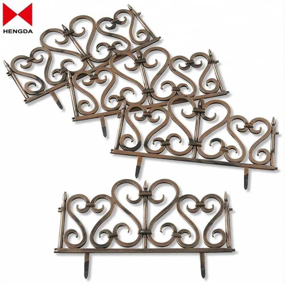 Morden Plastic Garden Fence Border Edging  Set of 4
