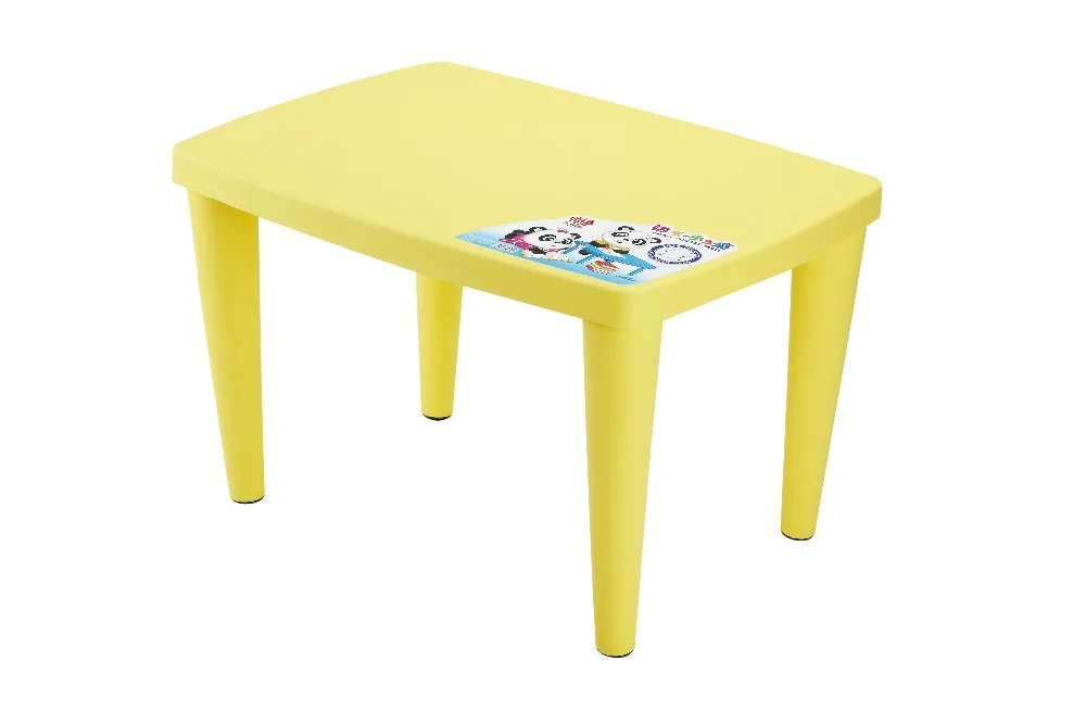 Домашняя мебель домашний стол 77x55x49 см экологически чистый маленький квадратный прямоугольный пластиковый детский красочный учебный