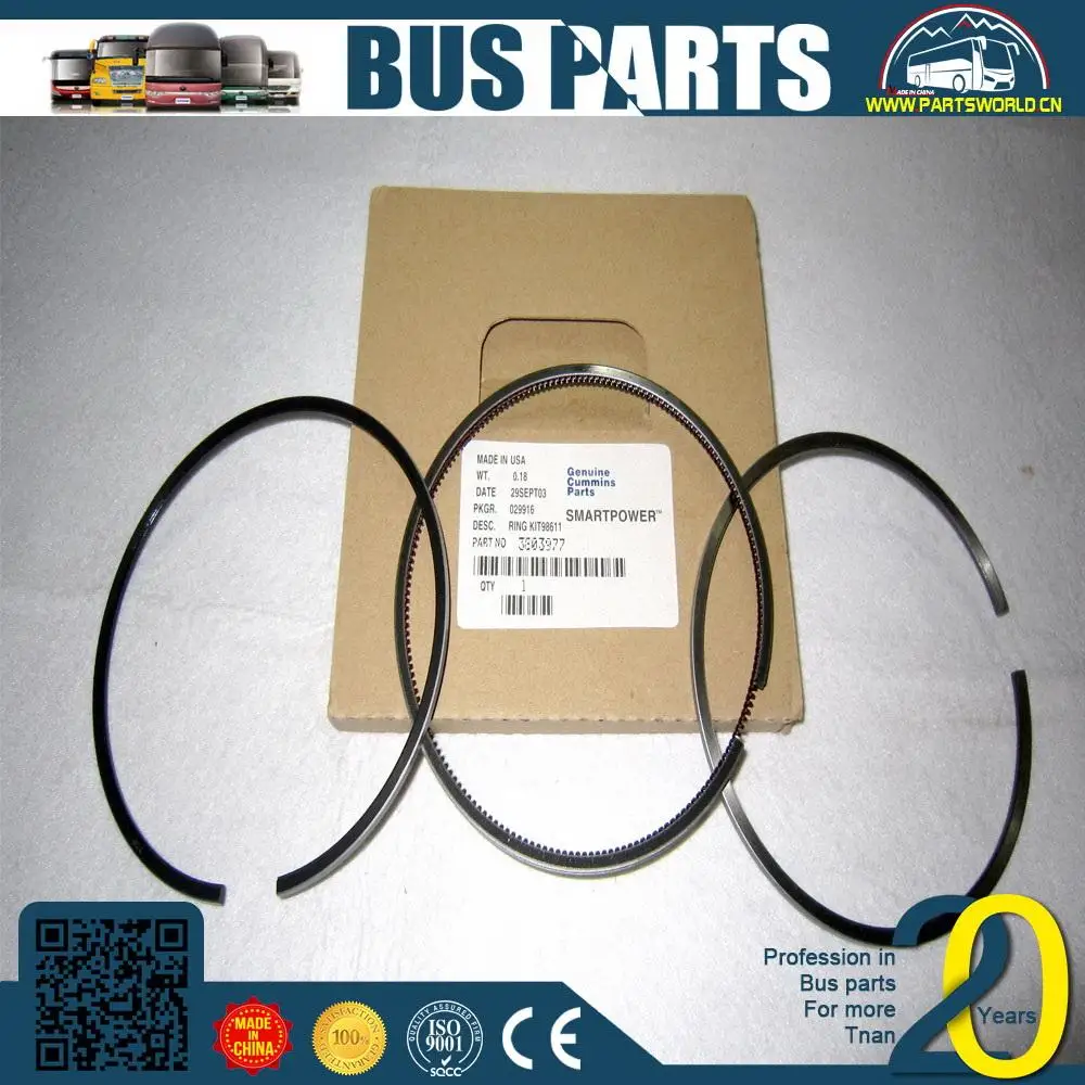 YUTONG, top quality cheap price engine piston ring higer bus spear parts
