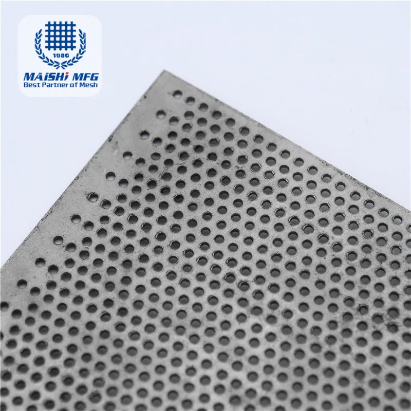 1mm hole galvanized perforated metal mesh