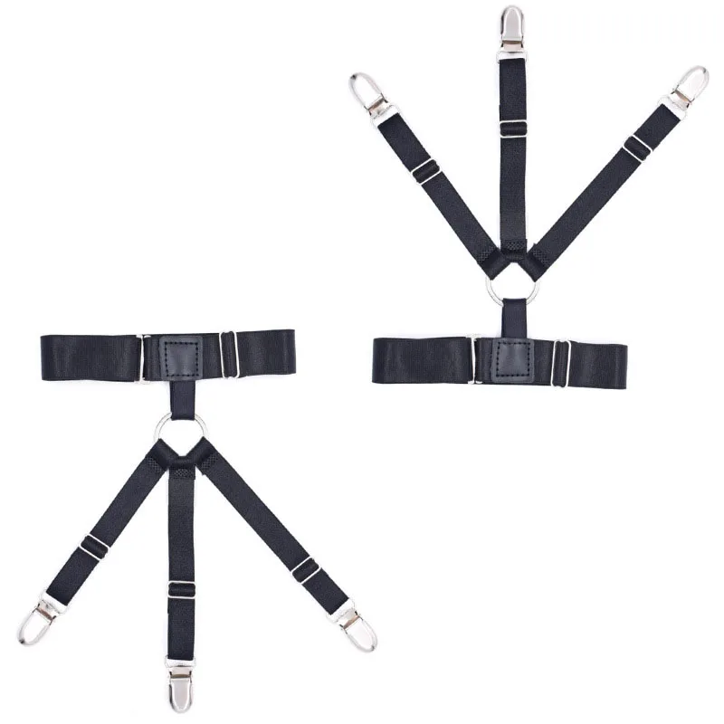 Модная новинка, Лидер продаж, рубашка с нескользящей застежкой, кольцо для ног, мужская рубашка, подвязки