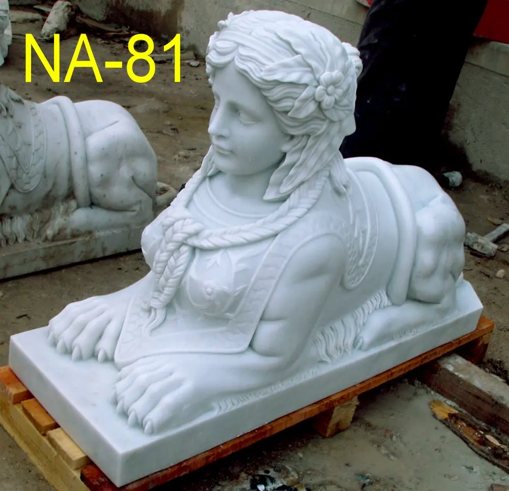 White marble sculpture, white marble statue, white marble carving