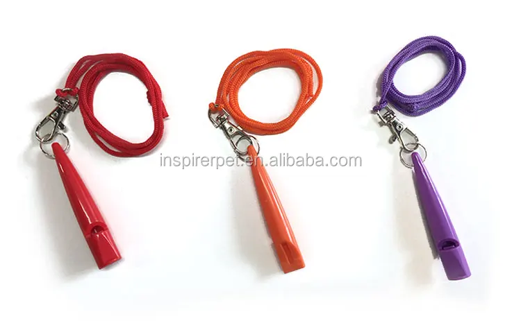 
Flat Plastic Pet Training Whistle 