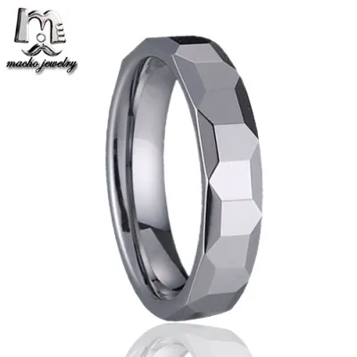 
rings for men facets tungsten ring exotic wedding bands 