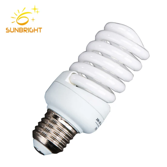  Светодиодное освещение чистый трифосфор Cfl лампы E27 B22 Базовая полуспиральная энергосберегающая лампа