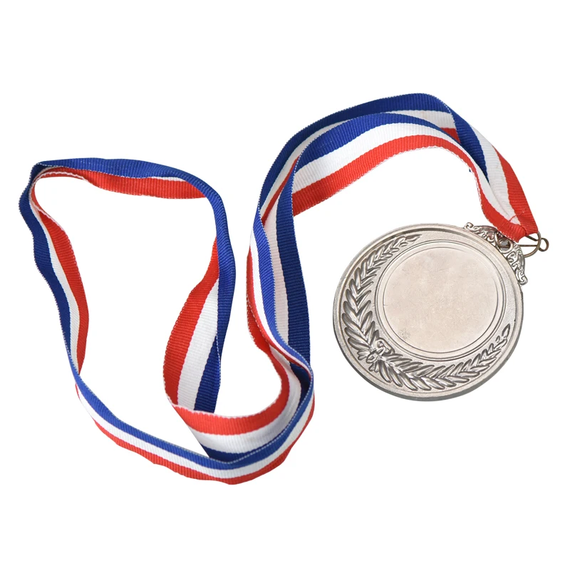 Design Your Own Medal Strap Custom Professional Round Silver Baseball Fighting Medal