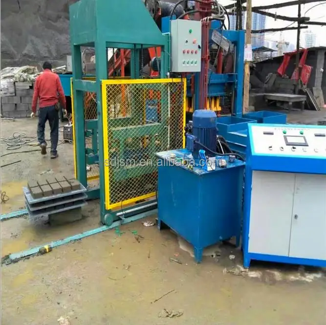 Small Production Machinery Used Interlocking Brick Machine Price Concrete Cement Block Making Machine For Sale