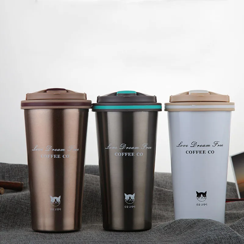Thermos Mug Coffee Cup with Lid Thermocup Seal Stainless Steel Vacuum Flasks ThermosesThermo Mug for Car