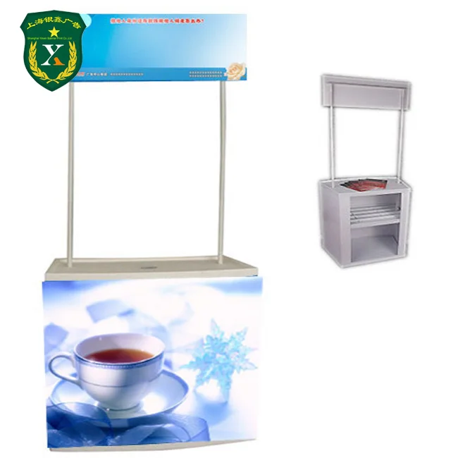 Портативный прочный рекламный стол для супермаркета из твердого полипропилена и пластика