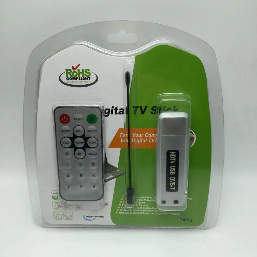 TV Receiver Micro USB DVB-T Dongle Digital TV stick HDTV Tuner universal Remote